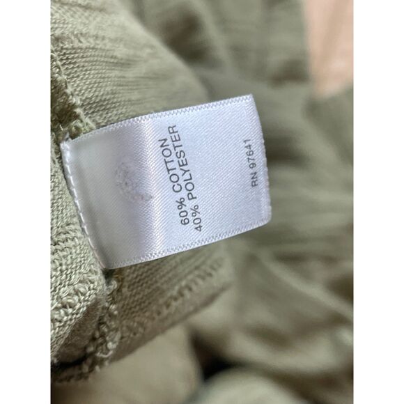 J.Jill Olive Green Textured Long Sleeve Tunic Top XL, Effortless & Comfortable - Picture 4 of 4